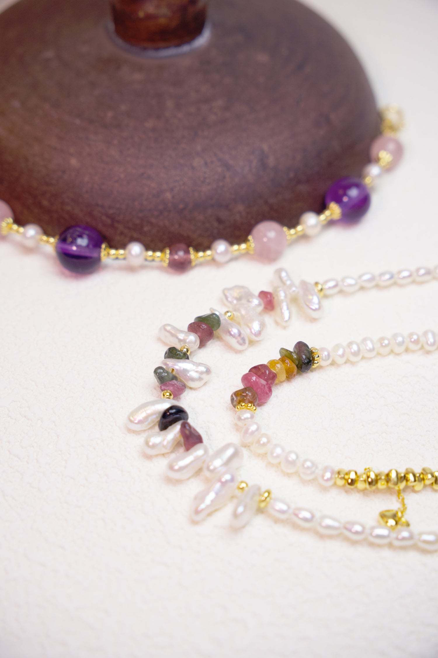 Colorful Baroque Freshwater Pearl Necklace 