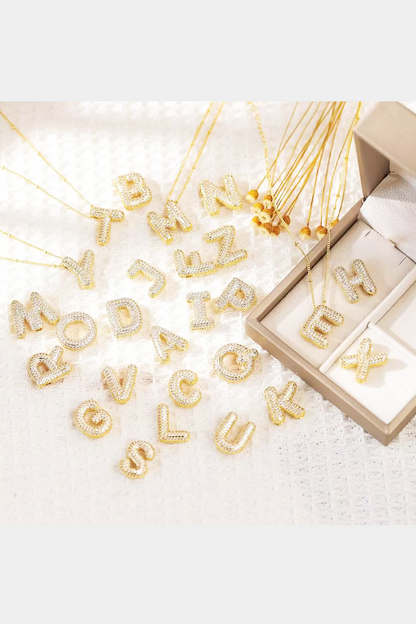 All 18K Gold-Plated Letter Necklace 