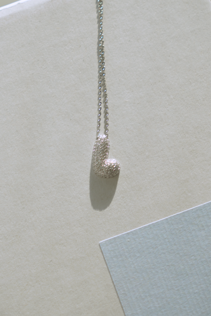 Custom Bubble Letter Necklace On White Box