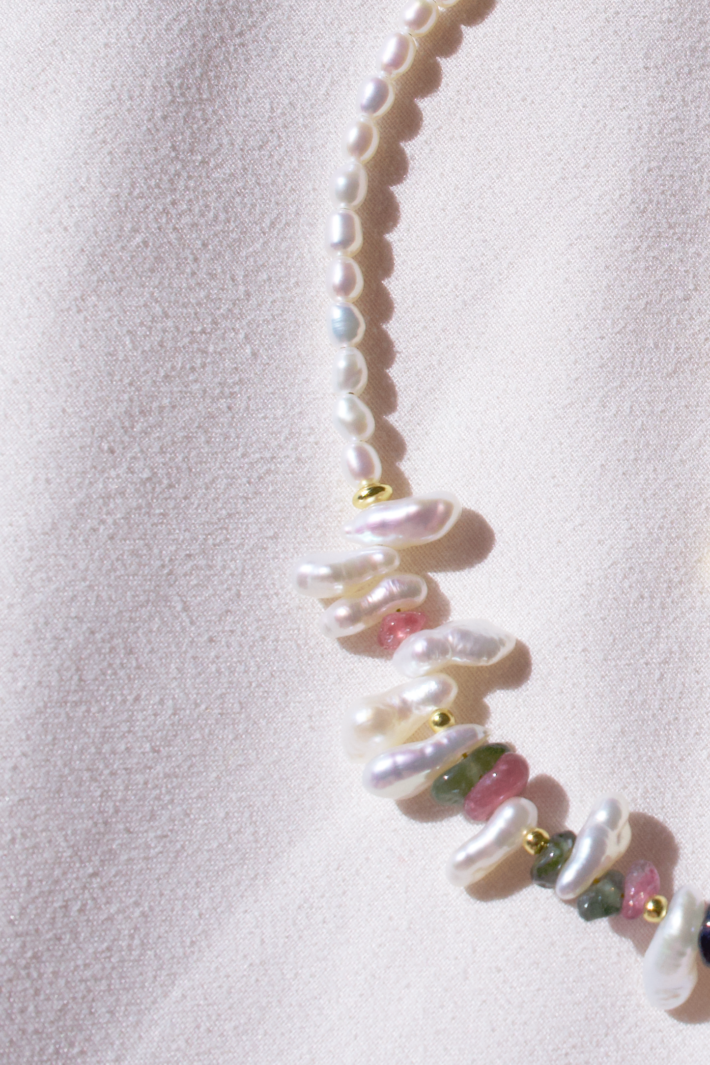 Colorful Baroque Freshwater Pearl Necklace