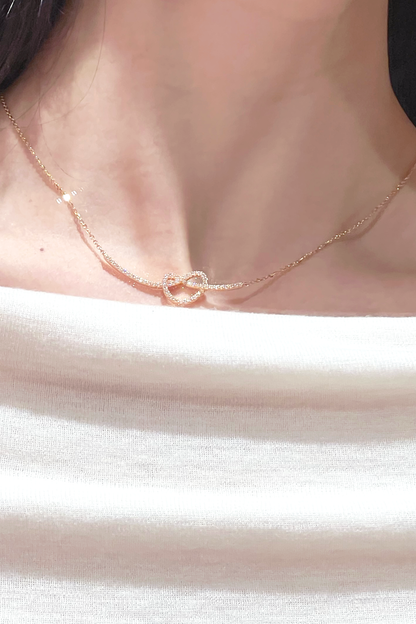 18K Gold-Plated Infinity Heart Necklace