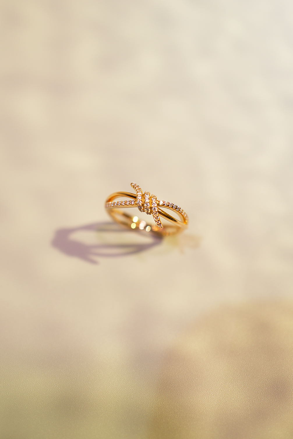 18K Gold-Plated Bow Knot Ring