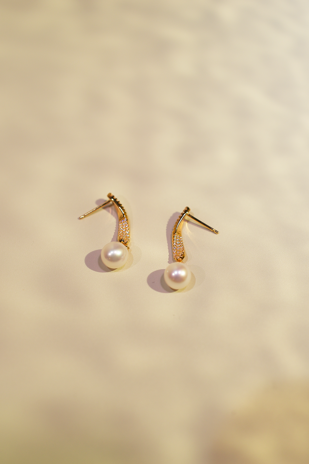 18K Gold-Plated Freshwater Pearl Drop Earrings