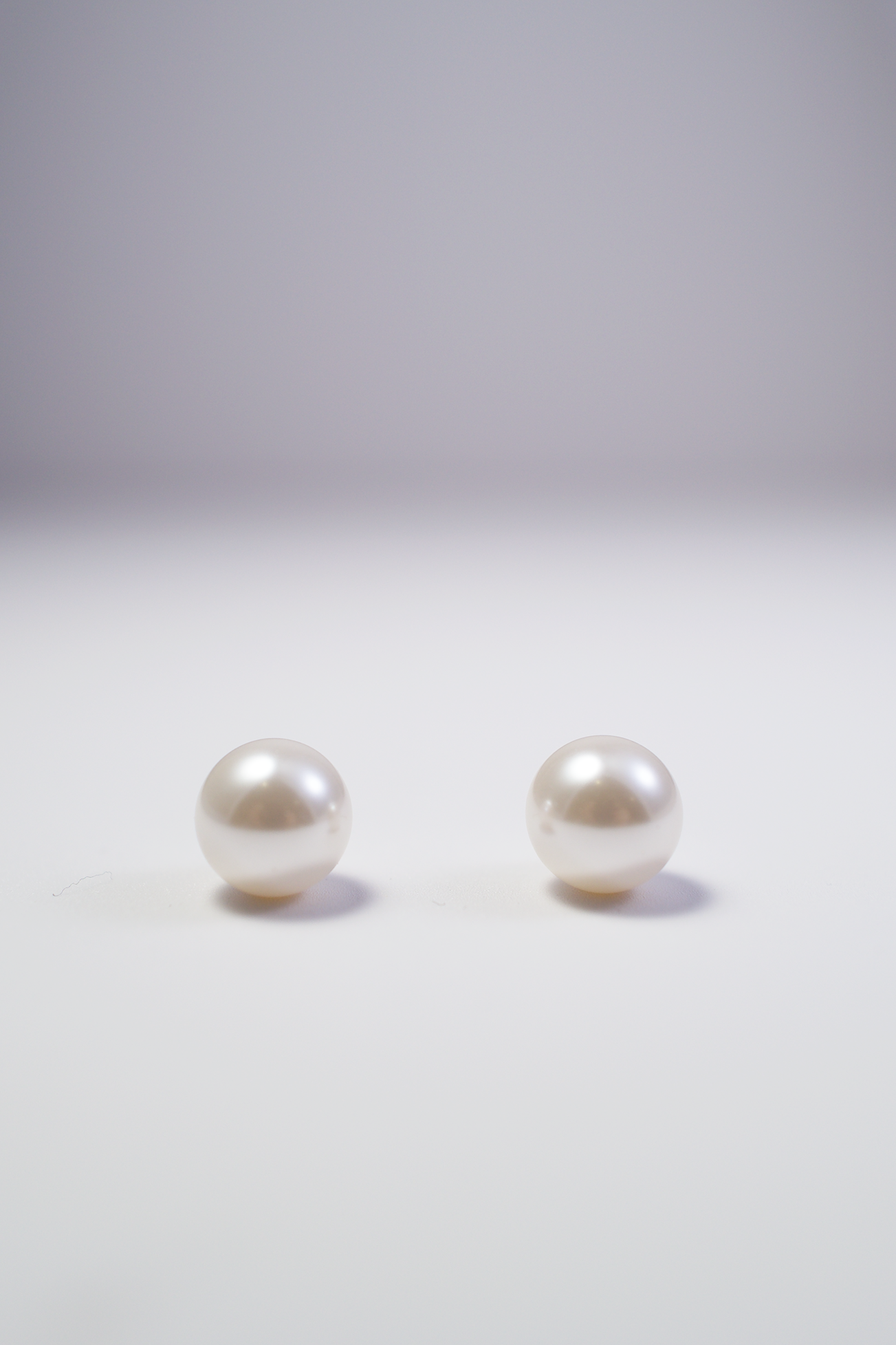 White Pearl Earrings