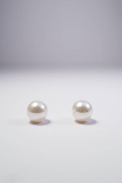 White Pearl Earrings