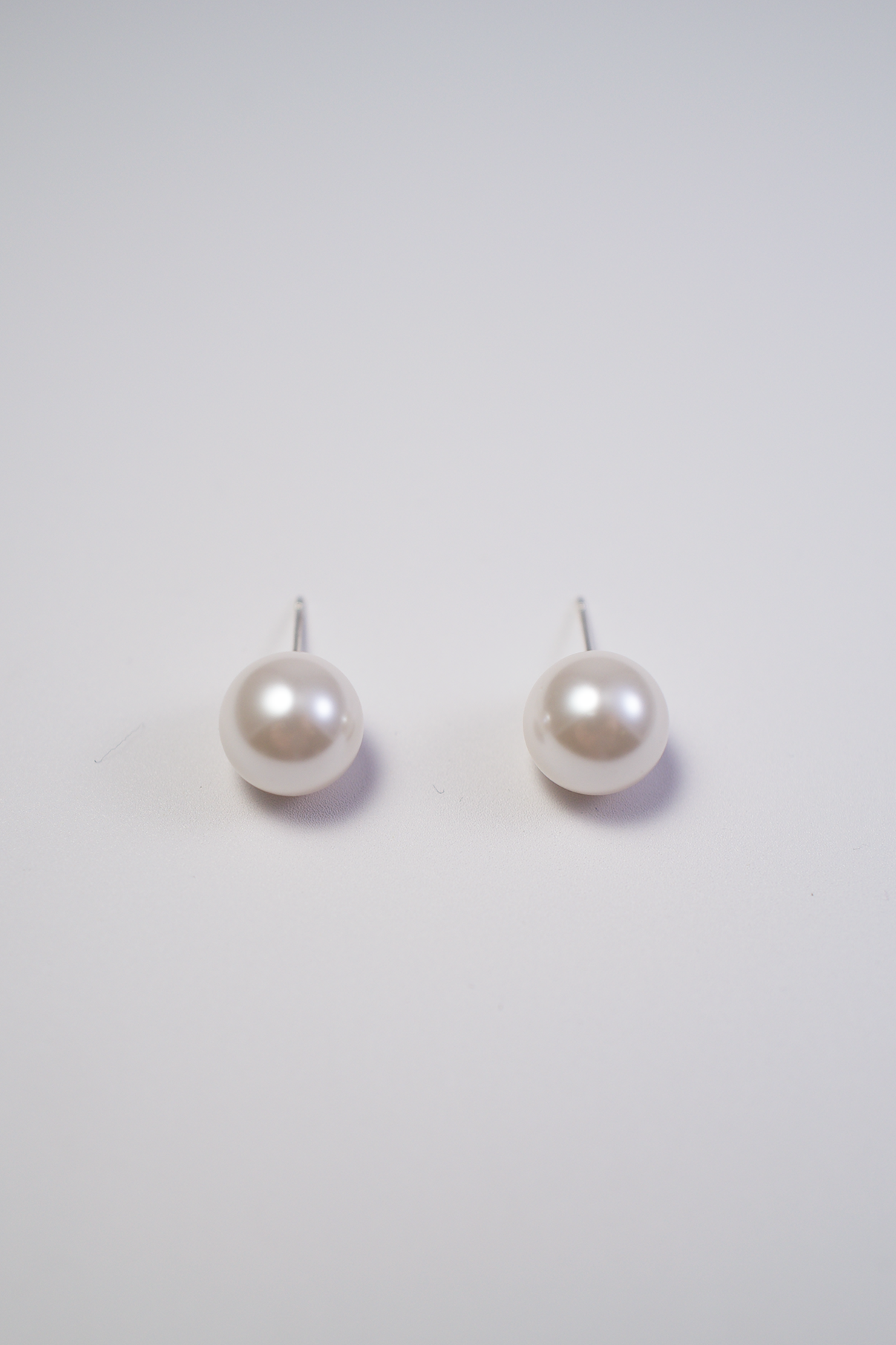 White Pearl Earrings