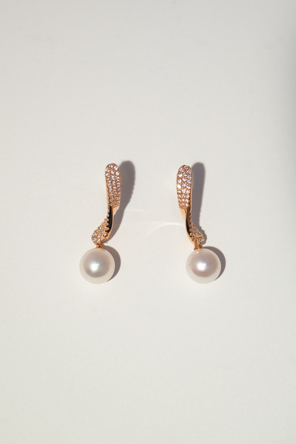 18K Gold-Plated Freshwater Pearl Drop Earrings