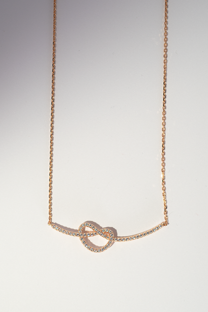 18K Gold-Plated Infinity Heart Necklace