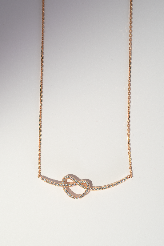 18K Gold-Plated Infinity Heart Necklace